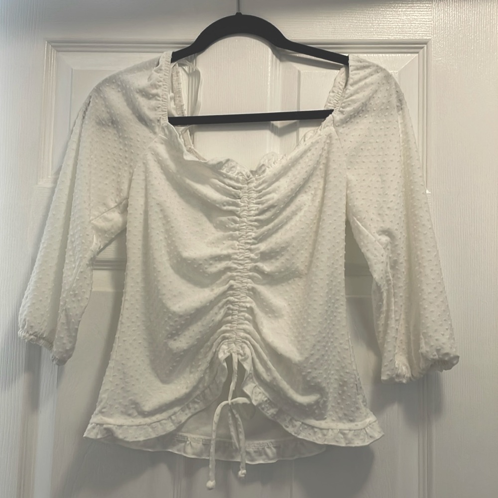 NWOT Cute Cinched Blouse
